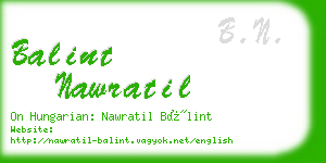 balint nawratil business card